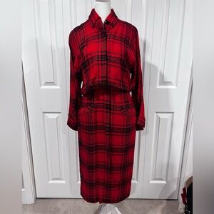 Vintage Bentley Harris Red Plaid Dress